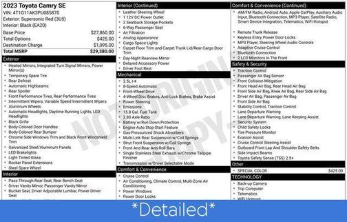 2023 Toyota Camry SE