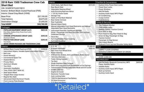 2018 RAM 1500 Tradesman