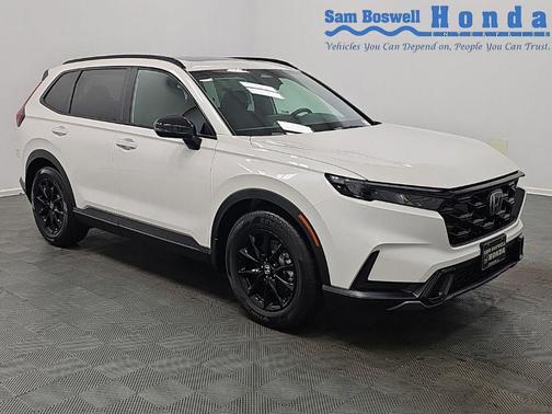 Platinum White Pearl 2026 Honda CR-V Hybrid Sport FWD