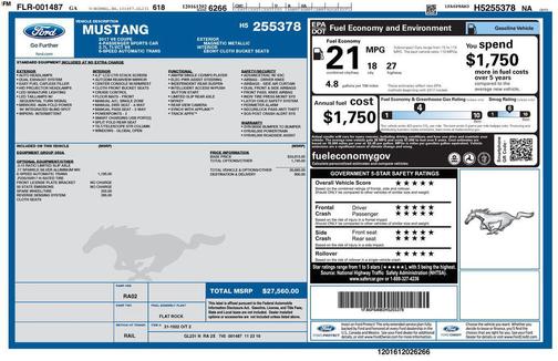 Magnetic 2017 Ford Mustang V6