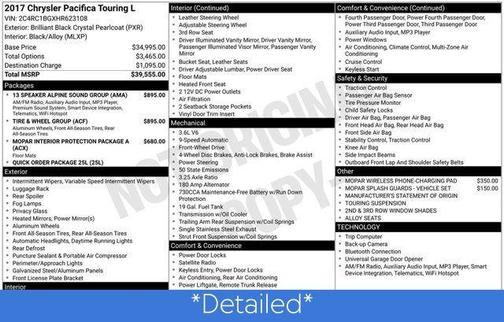 2017 Chrysler Pacifica Touring-L