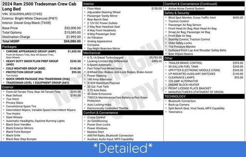 2024 RAM 2500 Tradesman Crew Cab 4x4 8' Box