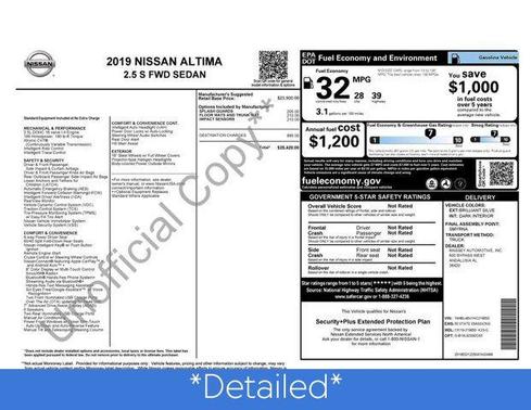 2019 Nissan Altima 2.5 S