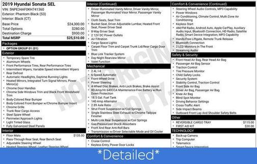 2019 Hyundai SONATA SEL