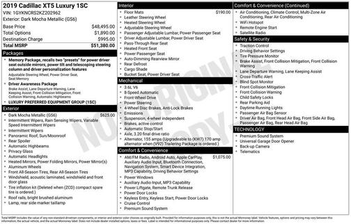 2019 Cadillac XT5 Luxury