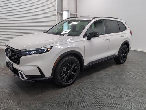 Platinum White Pearl 2026 Honda CR-V Hybrid Sport Touring AWD