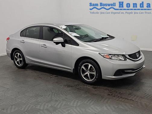 Alabaster Silver Metallic 2015 Honda Civic SE