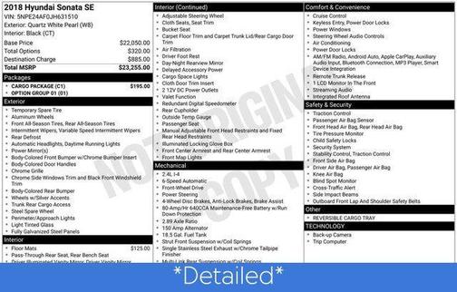 2018 Hyundai SONATA SE