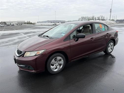 Red 2015 Honda Civic LX