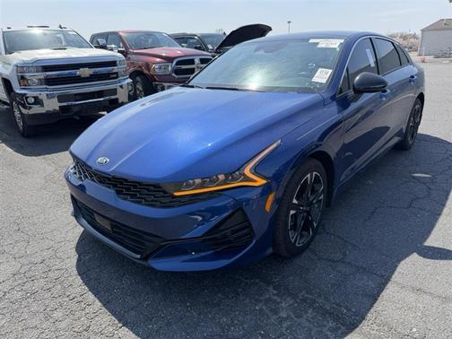 Blue 2021 Kia K5 GT-Line