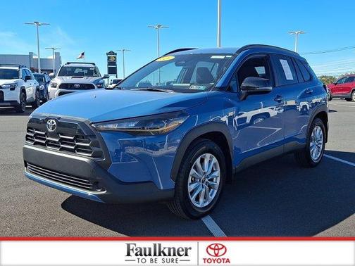 Cavalry Blue/Jet Black 2026 Toyota Corolla Cross LE