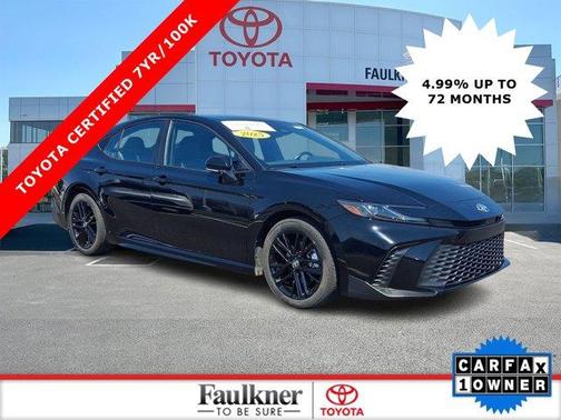Midnight Black Metallic 2025 Toyota Camry SE