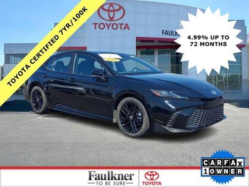 Midnight Black Metallic 2025 Toyota Camry SE