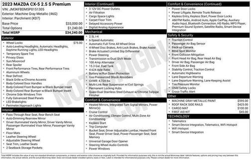 2023 Mazda CX-5 2.5 S Premium