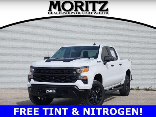 Summit White 2026 Chevrolet Silverado 1500 Custom Trail Boss Truck