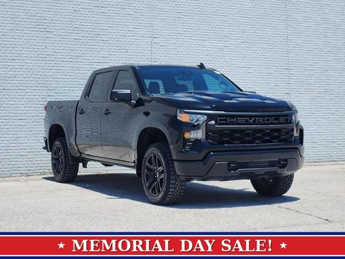 Black 2026 Chevrolet Silverado 1500 Custom Trail Boss