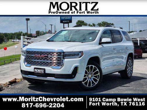 White Frost Tricoat 2022 GMC Acadia Denali