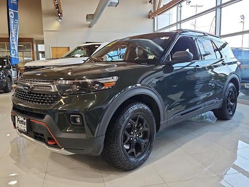FORGED GREEN METALLIC 2022 Ford Explorer TIMBERLINE
