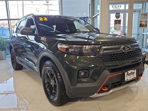 FORGED GREEN METALLIC 2022 Ford Explorer TIMBERLINE