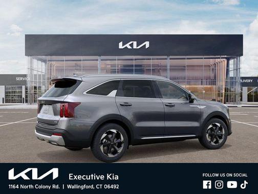 Steel Gray 2026 Kia Sorento Hybrid EX