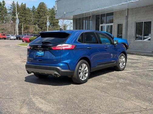 Blue Metallic 2024 Ford Edge Titanium