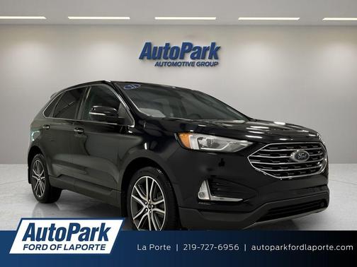 Agate Black Metallic 2021 Ford Edge Titanium