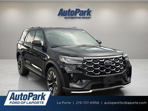 Black Metallic 2026 Ford Explorer Platinum