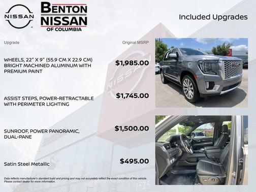 Satin Steel Metallic 2022 GMC Yukon Denali
