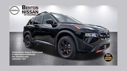 Super Black 2026 Nissan Rogue Rock Creek