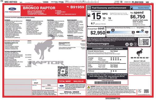 2023 Ford Bronco Raptor