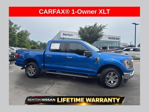 Velocity Blue Metallic 2021 Ford F-150 XLT