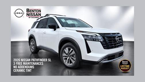 Everest White Pearl Tricoat 2026 Nissan Pathfinder SL