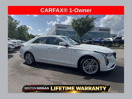 Summit White 2024 Cadillac CT4 Premium Luxury