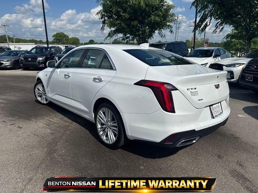Summit White 2024 Cadillac CT4 Premium Luxury