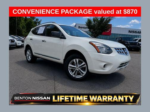 Pearl White 2015 Nissan Rogue Select S