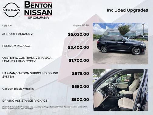 Carbon Black Metallic 2019 BMW X3 xDrive30i