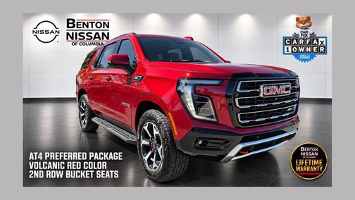 Volcanic Red Tintcoat 2025 GMC Yukon 4WD AT4
