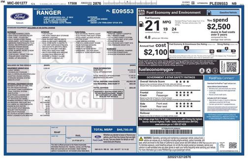 Green Metallic 2023 Ford Ranger LARIAT
