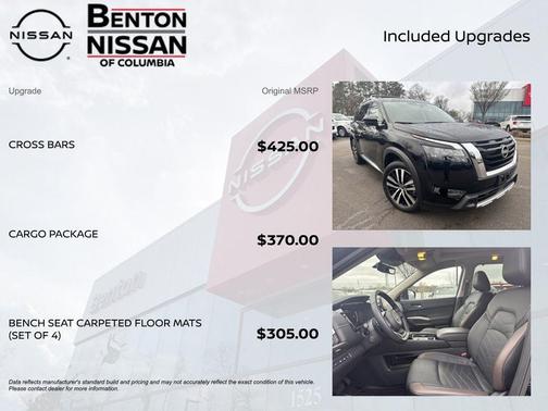Super Black 2025 Nissan Pathfinder Platinum 4WD