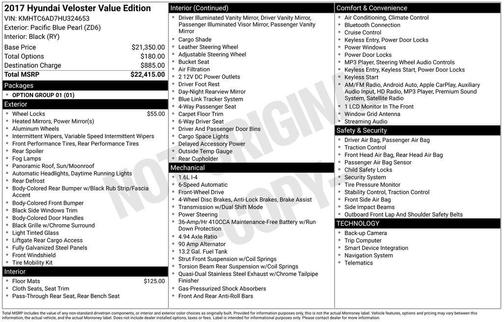 2017 Hyundai Veloster Value Edition