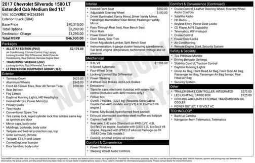 Black 2017 Chevrolet Silverado 1500 1LT