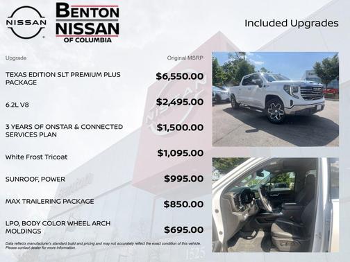 White Frost Tricoat 2022 GMC Sierra 1500 SLT