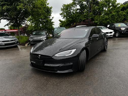 Solid Black 2021 Tesla Model S Plaid