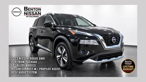 Super Black 2023 Nissan Rogue Platinum