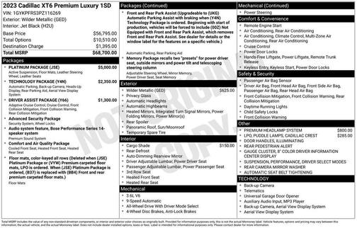 2023 Cadillac XT6 Premium Luxury AWD
