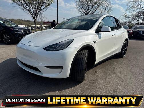 Pearl White Multi-Coat 2021 Tesla Model Y Long Range Dual Motor All-Wheel Drive