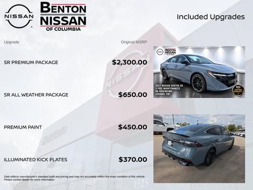 Atlantic Gray Metallic 2026 Nissan Sentra SR