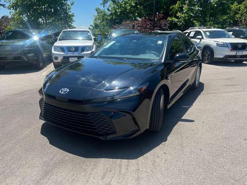 Midnight Black Metallic 2025 Toyota Camry XSE