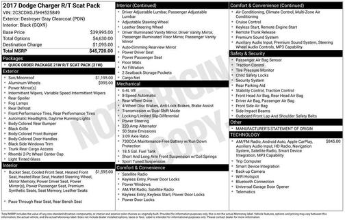 2017 Dodge Charger R/T Scat Pack