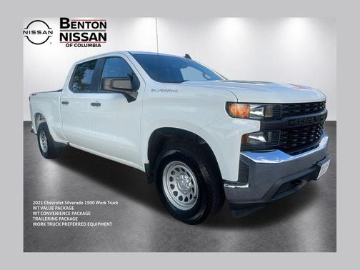 Summit White 2021 Chevrolet Silverado 1500 WT